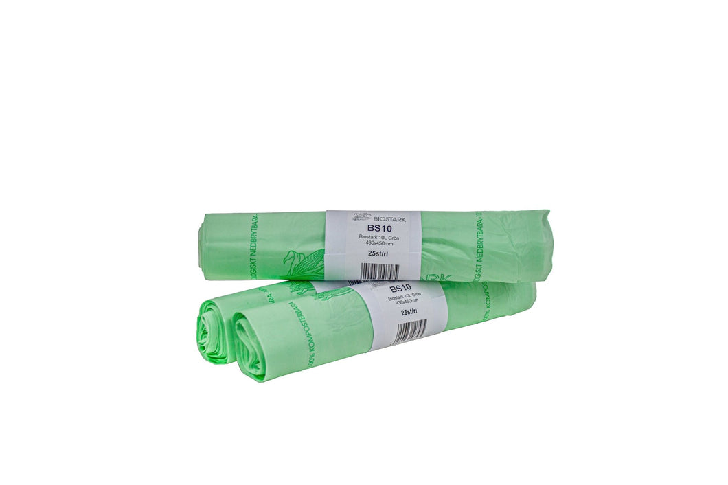 Roll of 10L Catering Compostable Bags - 25 per roll