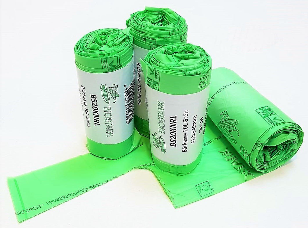 Roll of 20L Catering Compostable Bags - 25 per roll