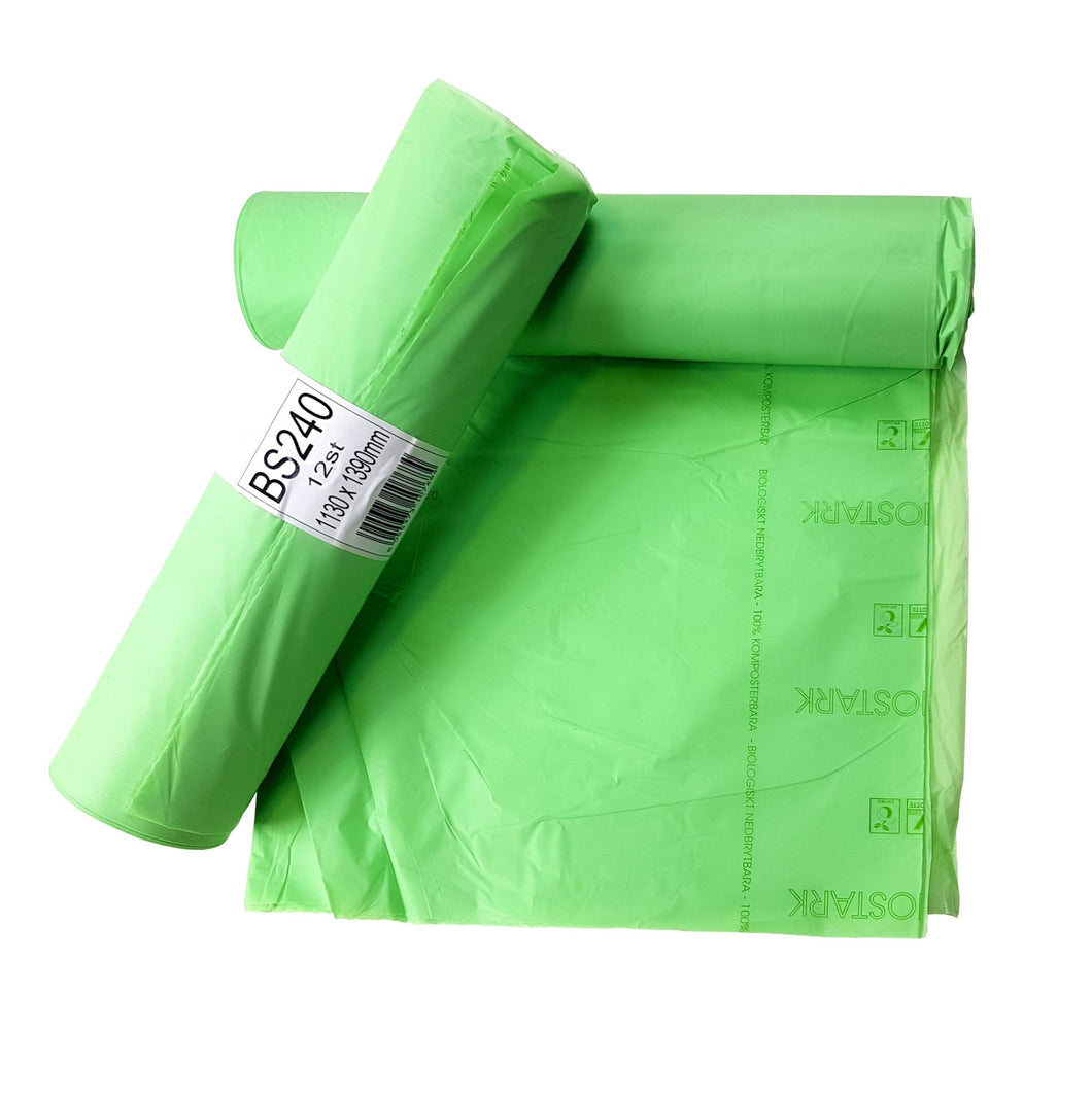 Roll of 240L Catering Compostable Bags - 12 per roll
